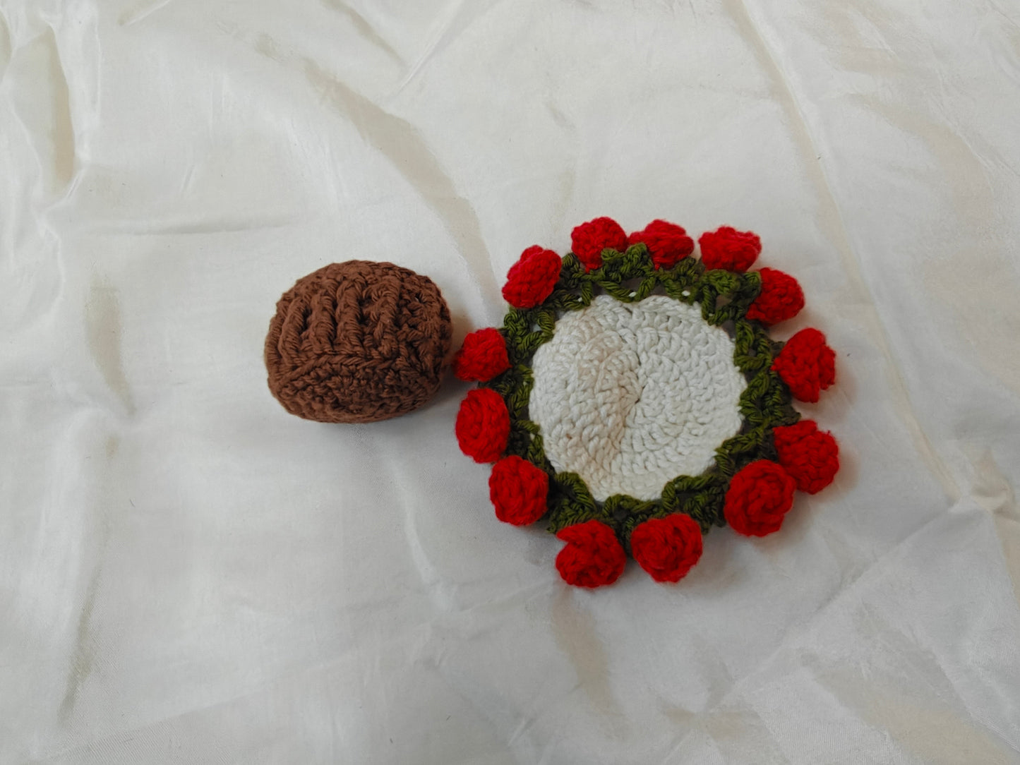 Rose Pot Coaster CrochetByte