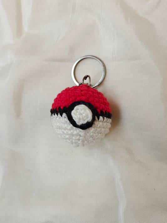 Pokeball Keychain CrochetByte