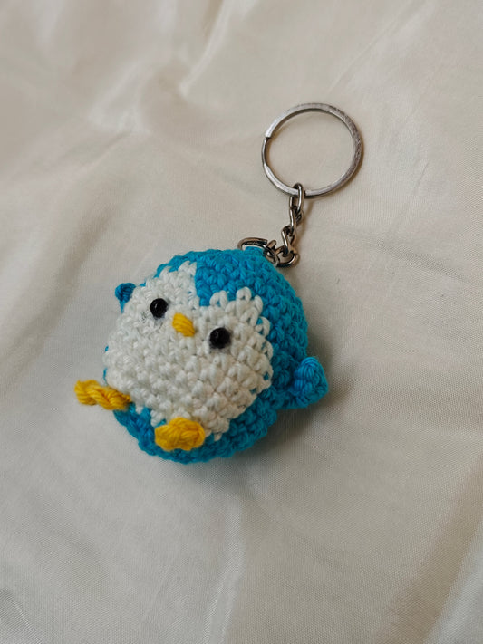 Penguin Keychain CrochetByte