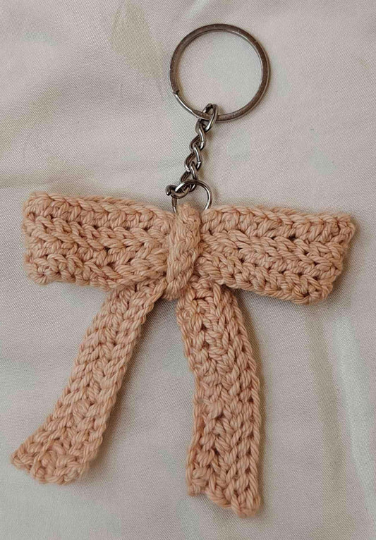 Sandal Bow Keychain CrochetByte