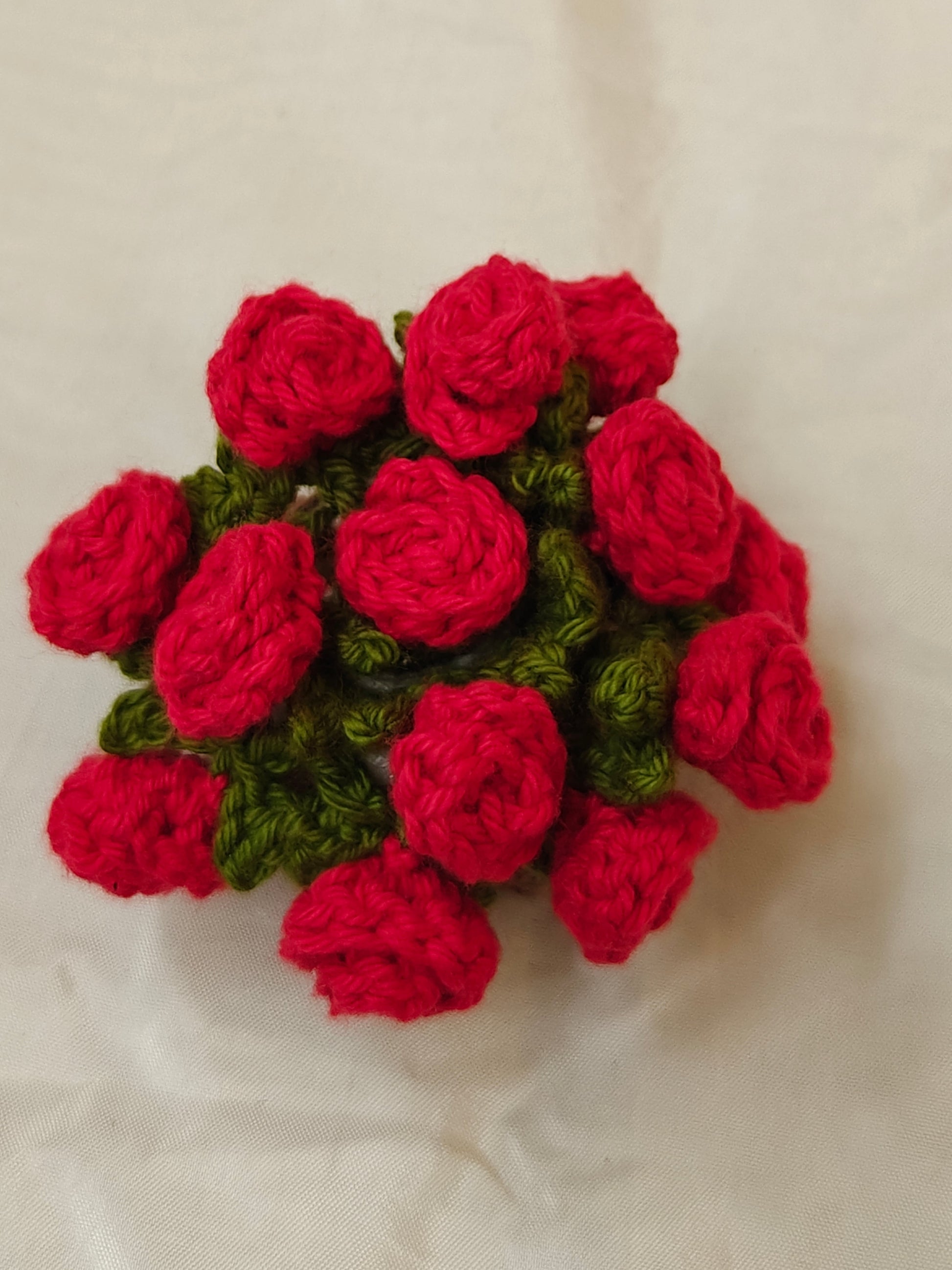 Rose Pot Coaster CrochetByte