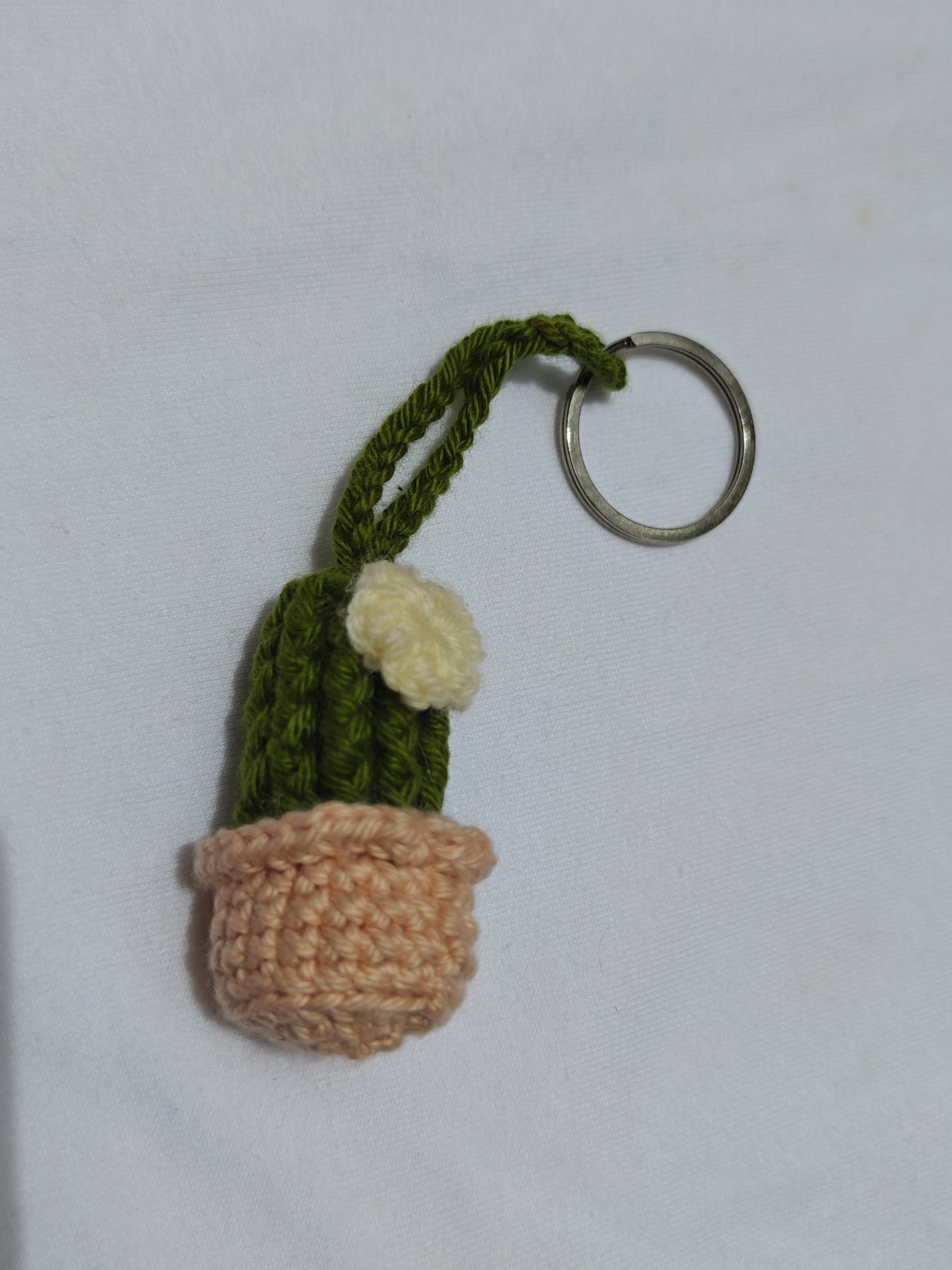 Cactus Keychain CrochetByte