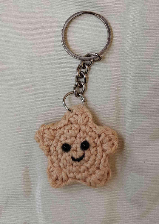 Mini Star Keychain CrochetByte