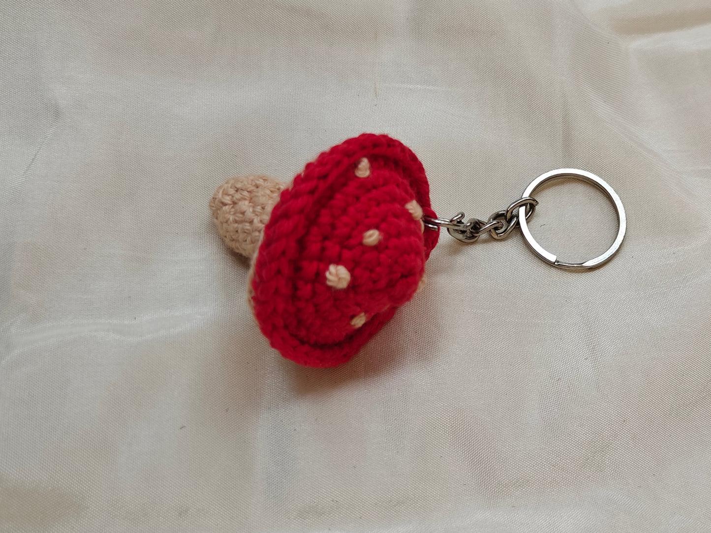 Mushroom Keychain CrochetByte